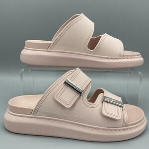 NEW Alexander McQueen Women’s Hybrid Pool Slides Tea Rose Size US 9.5/IT 39.5